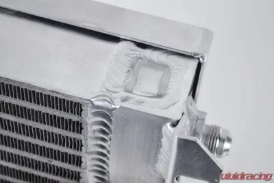 CSF Cooling - Racing & High Performance Division 13.8in x 10in Dual Fluid Bar & Plate HD Oil Cooler w/9in SPAL Fan - 8026