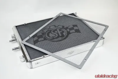 CSF Cooling - Racing & High Performance Division BMW F8X M3/M4 Front Mount Heat Exchanger w/ rock guard - Silver N/A - 8075