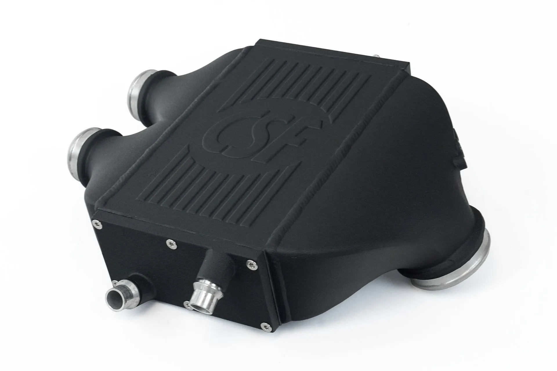 CSF Cooling - Racing & High Performance Division F8X M3 / M4 / M2 Comp Top Mount Charge-Air-Cooler - Crinkle Black Finish Center - 8082