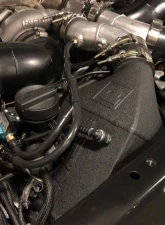 CSF Radiators Twin Charge-Air-Cooler Set for BMW F1X M5/M6 2012-2019 - Crinkle Black Finish                                     - 8109 - Image 3