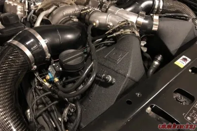 CSF Radiators Twin Charge-Air-Cooler Set for BMW F1X M5/M6 2012-2019 - Crinkle Black Finish - 8109