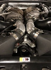 CSF Radiators Twin Charge-Air-Cooler Set for BMW F1X M5/M6 2012-2019 - Crinkle Black Finish                                     - 8109 - Image 4