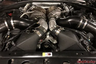 CSF Radiators Twin Charge-Air-Cooler Set for BMW F1X M5/M6 2012-2019 - Crinkle Black Finish - 8109