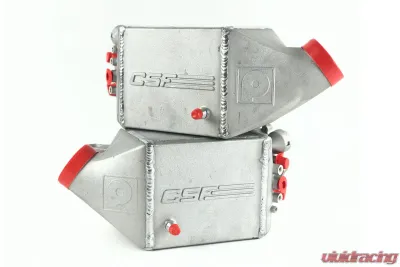 CSF Radiators BMW F1X M5 & M6 Twin Charge-Air-Cooler Set Raw Aluminum 2012-2019 - 8109R