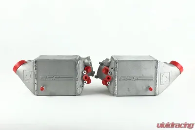 CSF Radiators BMW F1X M5 & M6 Twin Charge-Air-Cooler Set Raw Aluminum 2012-2019 - 8109R