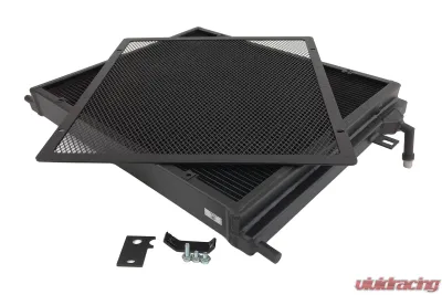 CSF Cooling - Racing & High Performance Division BMW F3X/F2X B58/B48 Triple-Pass Heat Exchanger w/ Rock Guard - Black N/A - 8131B