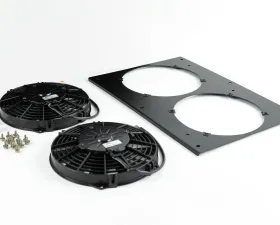 CSF Cooling - Racing & High Performance Division Porsche 944 / 924S All-Aluminum Fan Shroud w/ Dual 9-inch SPAL Fan Rear