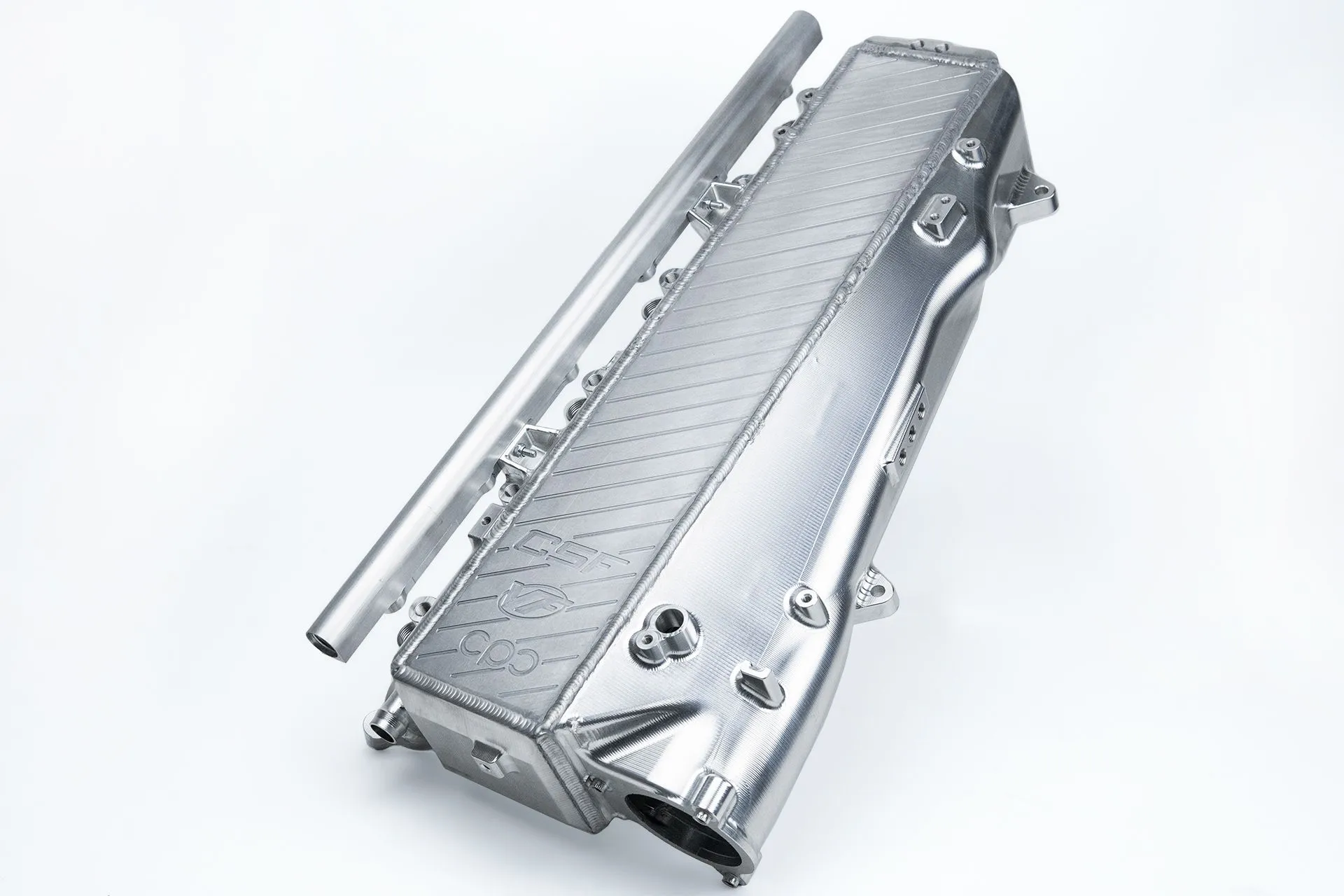 CSF Cooling - Racing & High Performance Division A90 Supra / BMW B58 Charge-Air Cooler Manifold - Raw Billet Center - 8200