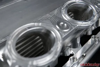 CSF A90 Supra / BMW B58 Charge-Air Cooler Manifold - Thermal Black Finish - 8200B