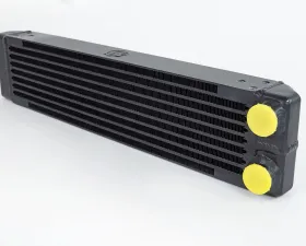 CSF Cooling - Racing & High Performance Division Universal Dual-Pass Oil Cooler / RS Porsche / M22 x 1.5 / 22L x 4.75H x 2.16W