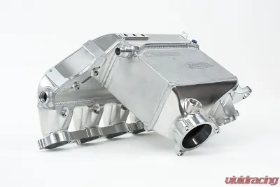 CSF Cooling - Racing & High Performance Division BMW S58 "Level-Up" Charge Air Cooler Manifold - Raw Billet Center - 8233