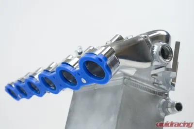CSF Cooling - Racing & High Performance Division BMW S58 "Level-Up" Charge Air Cooler Manifold - Raw Billet Center - 8233