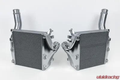 CSF Cooling - Racing & High Performance Division Audi SQ7 / SQ8 Twin Intercooler Set - Raw Billet - 8280