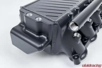 CSF BMW Gen 1 B58 Charge Air Cooler Manifold - Thermal Black Aluminum, 2015-2021 Models - 8300B