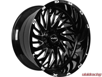 Lexani Compass Wheel 20X10 Blank -18mm Gloss Black w/CNC Machined Accents - 2010-00-18BG