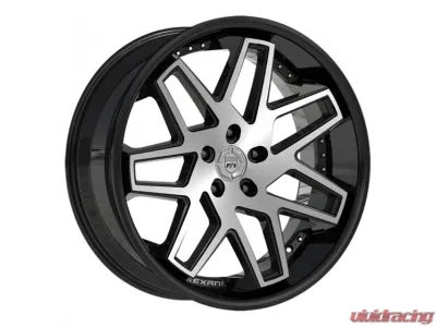 Lexani Nova Wheel 22X9 Blank 15mm Gloss Black Brushed Face - 2290-00-15BB