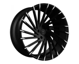 Lexani Wraith Wheel 20X8.5 5-120 45mm Gloss Black Machined Tips