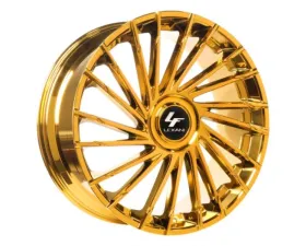 Lexani Wraith XL-C Wheel 28X10 Blank 0mm Chrome w/Gold Tint