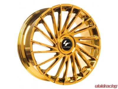 Lexani Wraith XL-C Wheel 26X10 Blank 0mm Chrome w/Gold Tint - 2610-00-00GC