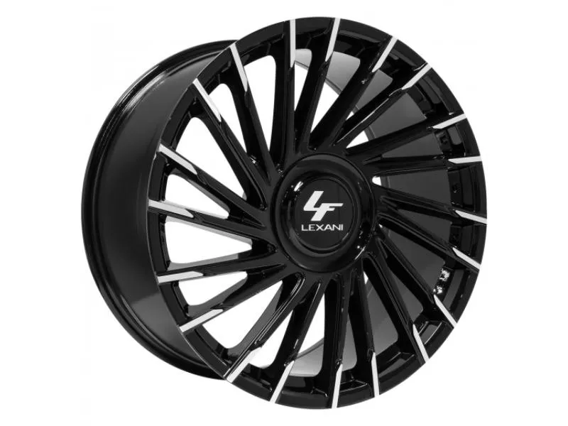 Lexani Wraith XL-C Wheel 24X9 Blank 0mm Gloss Black Machined Tips - 2490-00-00MBT