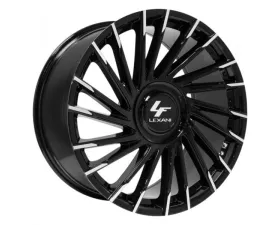 Lexani Wraith XL-C Wheel 28X10 Blank 0mm Gloss Black Machined Tips