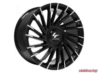 Lexani Wraith XL-C Wheel 22X10 Blank 0mm Gloss Black Machined Tips - 2210-00-00MBT