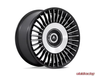 Asanti Black ABL-40 Tiara Wheel 22x10.5 5x115/120 18mm Satin Black Bright Machined Face - AB040MD22052018