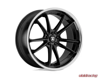 Asanti Black ABL-23 Sigma Wheel 20x9 5x112 25mm Gloss Black w/Chrome Lip - ABL23-20905625BK