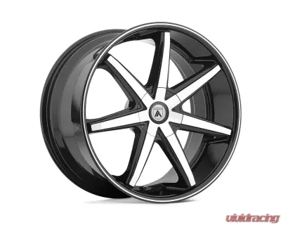 Asanti ABL-9 Wheel 20x10 5x127 | 5x5 38mm Machined Face w/Black Lip - ABL9-20105038MB