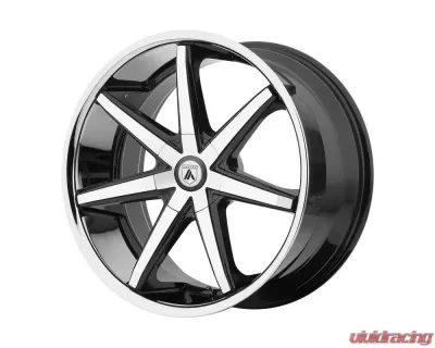 Asanti ABL-9 Wheel 22x9 5x114.3 43mm Machined Face w/SS Lip - ABL9-22901243MS