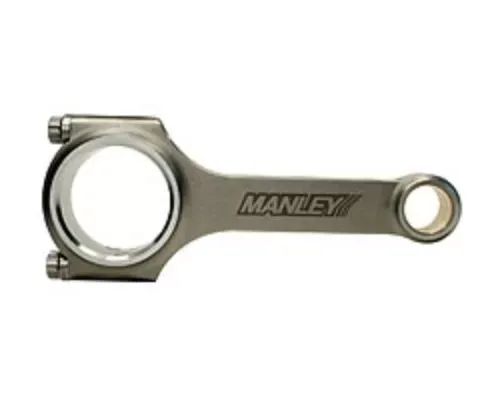 Manley 5.394" Pin Bore .7491" Economical H Beam Connecting Rod Single Acura D16 & ZC - 14013-1