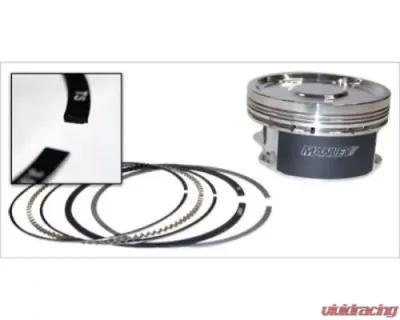 Manley 99.75mm +.25mm 9.8 Platinum Series Dish Piston Set w/ Rings Subaru WRX Sti EJ257 2.6L 2004+ - 622102C-4