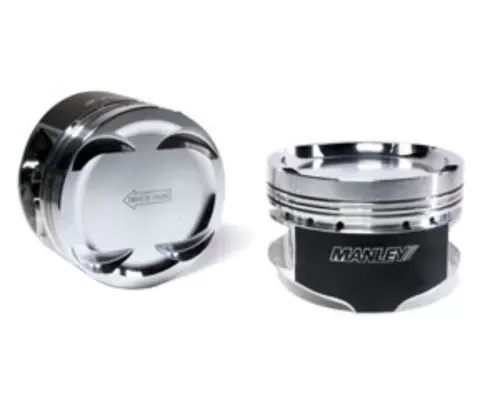 Manley 86.5mm +1.5mm 8.5 / 9.0 Dish Piston Set of 4 w/ Rings Mitsubishi Eclipse | Evo (7 Bolt 4G63T) 1993-2006 - 606015C-4