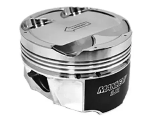 Manley 86.75mm +.75mm 10.0 Platinum Series Turbo Tuff Dome Piston Set w/ Rings Toyota Supra Turbo 3.0L 1993-1998 - 609307CE-6