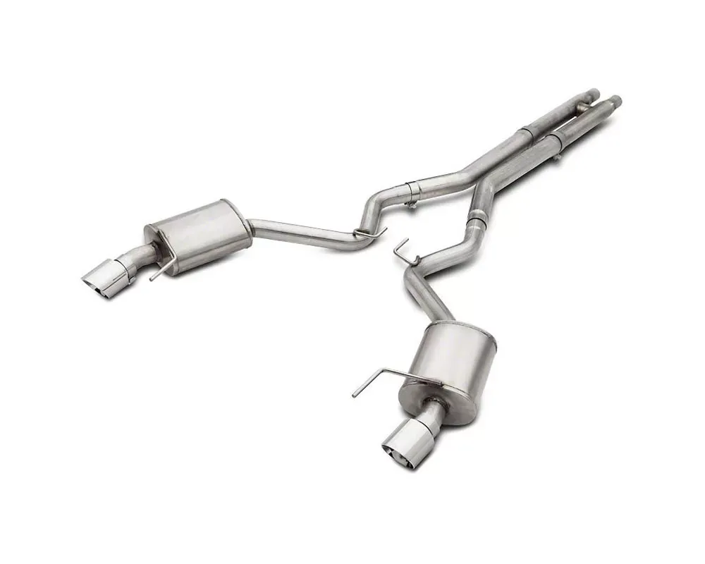 American Racing Headers Ford Mustang 5.0L Coyote 2015-2017 Catback System - MTC5-15212CTXBK