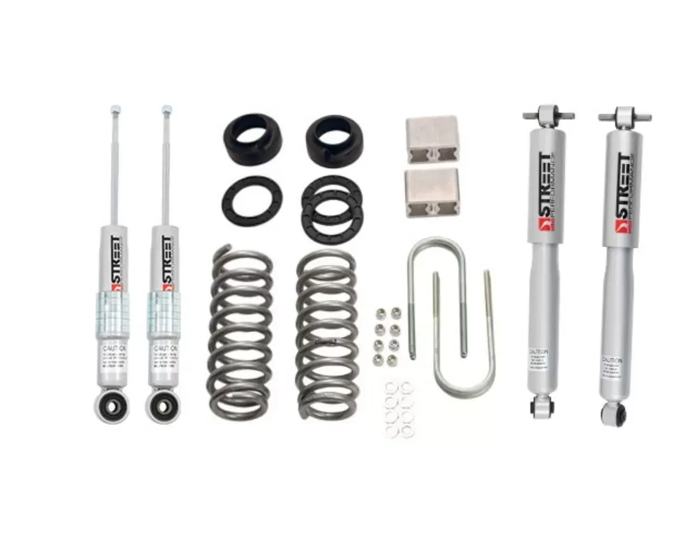 Belltech 1" or 2" Front & 3" Rear Complete Lowering Kit w/ Street Performance Shocks Chevrolet | GMC 2004-2012 - 608SP
