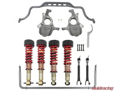 Belltech 0" to 2"F | 1" to 4.5" R Short Wheelbase Height Adjustable Front Coilovers & Anti-Swaybar Set Chevrolet Tahoe | GMC Yukon 2WD | 4WD 2021+ - 1104HK