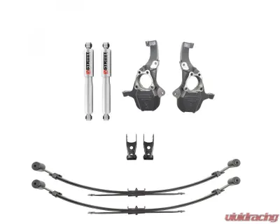 Belltech 2" Front & 4" Rear Street Performance Shocks for 2019-2024 GM Silverado/Sierra 1500 - 350345