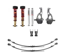 Belltech -2? to -4? F |-4? R  Height Adjustable Front Coilovers with Street Performance Struts GM Silverado | Sierra 1500 2WD | 4WD 2019-2024