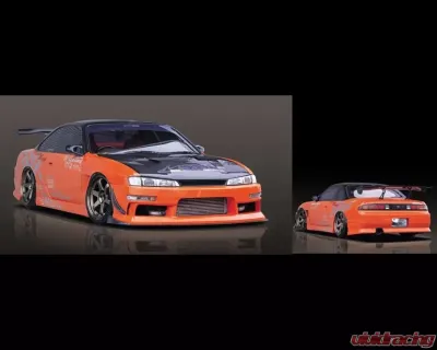 M Sports FRP Side Skirt Nissan Silvia S14 1995-1998 - MAC-SS-FRP-S14Z