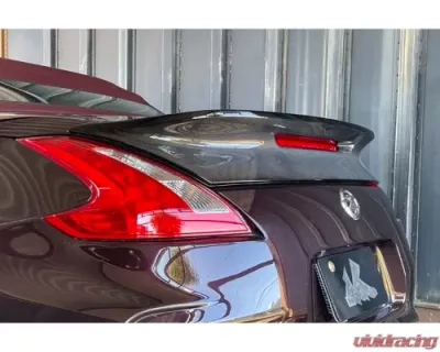 M Sports Carbon Fiber Rear Trunk Spoiler Nissan 370Z Roadster (Z34) 2009-2012 - MAC-RT-CF-Z34C