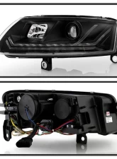 Spyder Auto Projector Headlights for Audi A6 2009-2011, Black, PRO-YD-ADA609-SEQ-BK                                     - PRO-YD-ADA609-SEQ-BK - Image 2