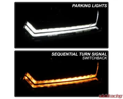 Spyder Auto Projector Headlights for Audi A6 2009-2011, Black, PRO-YD-ADA609-SEQ-BK - PRO-YD-ADA609-SEQ-BK