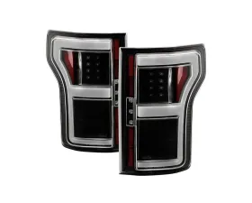 Spyder Auto LED Tail Lights with Rear Blind Spot Sensor for 2018-2020 Ford F150 Black