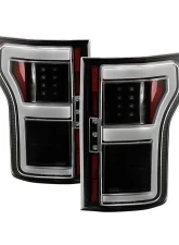 Spyder Auto LED Tail Lights with Rear Blind Spot Sensor for 2018-2020 Ford F150 Black                                     - ALT-YD-FF15018BS-LED-BK - Image 6