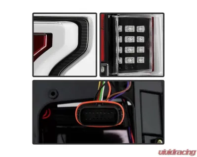 Spyder Auto LED Tail Lights with Rear Blind Spot Sensor for 2018-2020 Ford F150 Black - ALT-YD-FF15018BS-LED-BK