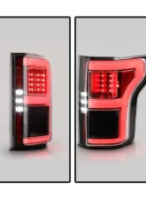 Spyder Auto LED Tail Lights with Rear Blind Spot Sensor for 2018-2020 Ford F150 Black                                     - ALT-YD-FF15018BS-LED-BK - Image 4