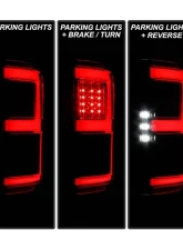 Spyder Auto LED Tail Lights with Rear Blind Spot Sensor for 2018-2020 Ford F150 Black                                     - ALT-YD-FF15018BS-LED-BK - Image 6