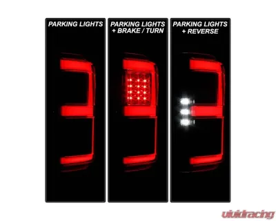 Spyder Auto LED Tail Lights with Rear Blind Spot Sensor for 2018-2020 Ford F150 Black - ALT-YD-FF15018BS-LED-BK