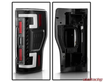 Spyder Auto Black LED Tail Lights for Ford F250 Super Duty 2020-2021 with Blind Spot Monitoring - ALT-YD-FS20LEDBS-LED-BK